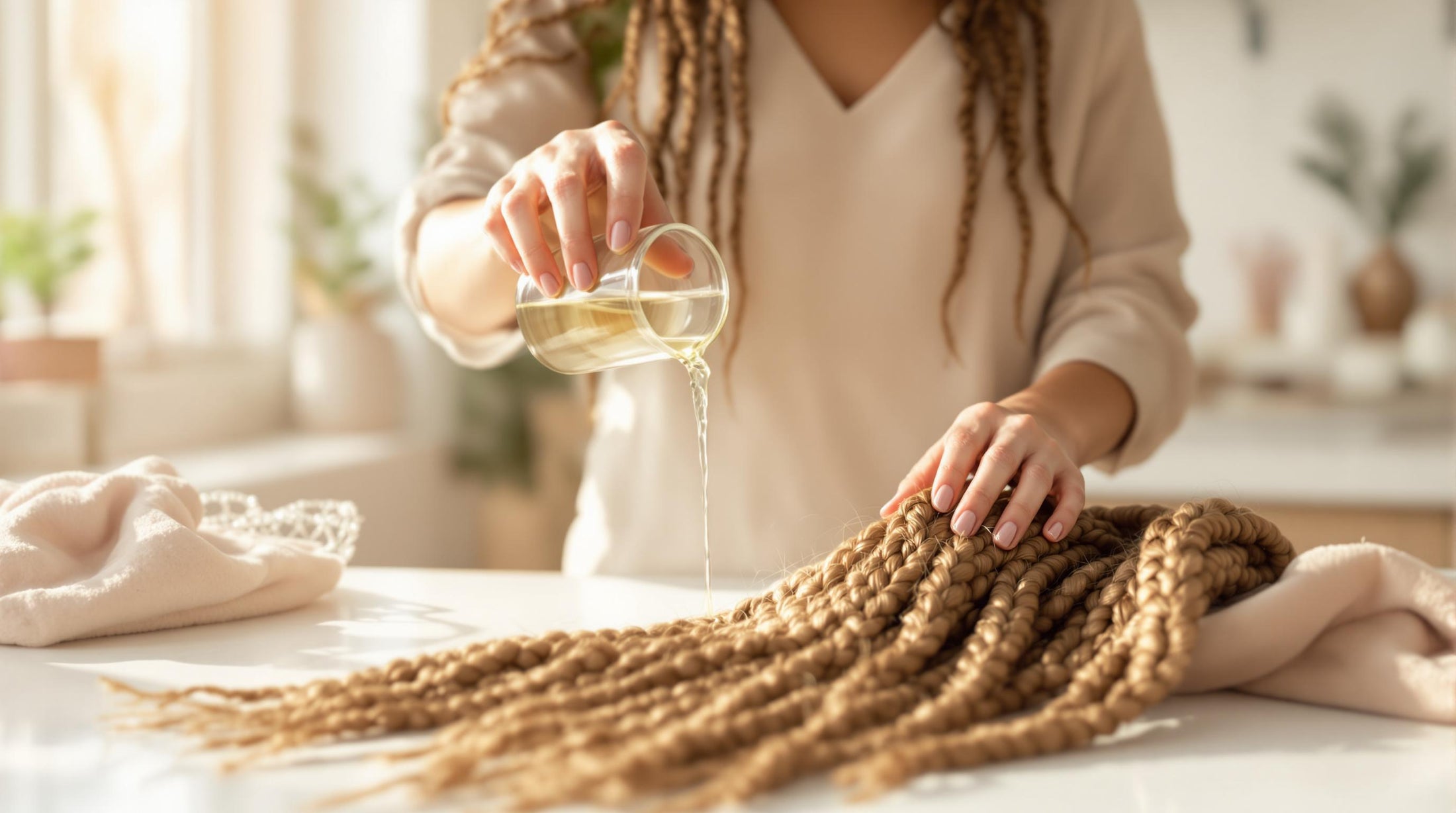 How Vinegar Rinse Preps Braiding Hair – Gyal Braids