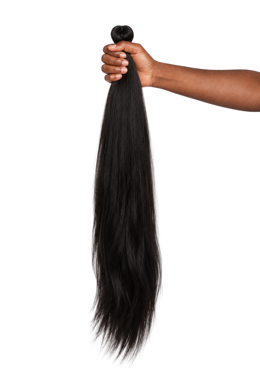 A hand holding a full bundle of Gyal Braids hair